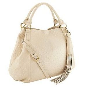 GILI Ivory Leather Roma Tote